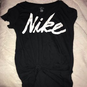 Nike dry-fit tie knot tee